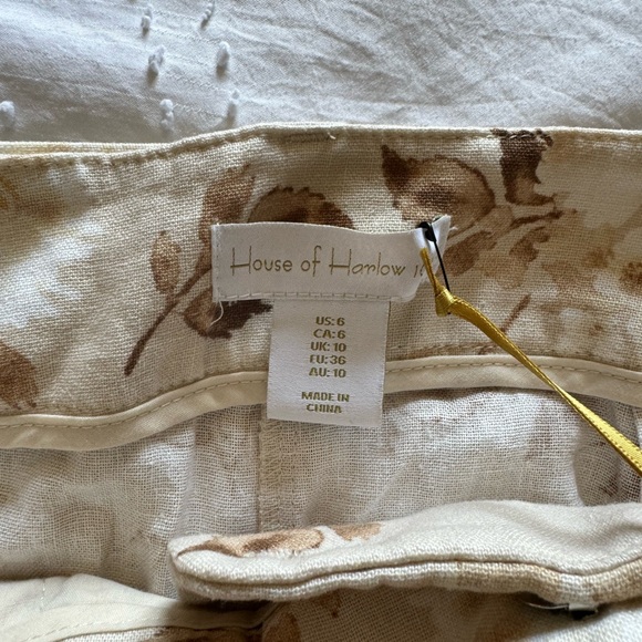 House of Harlow 1960 linen wide leg pants in size 6 - Picture 4 of 5